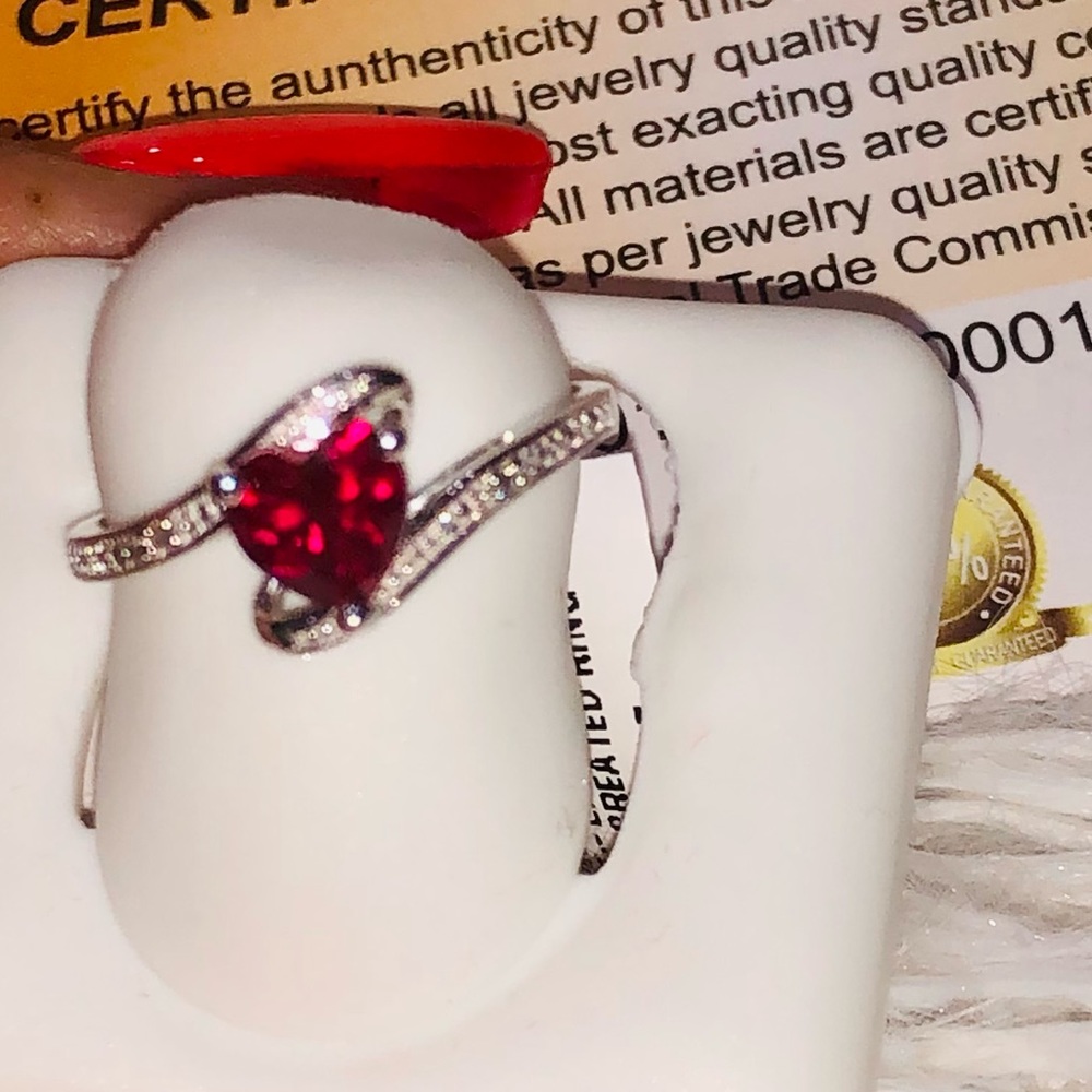 Real diamond custom made ring ring, promise ring  free appraisal Christmas gift - Picture 3 of 8